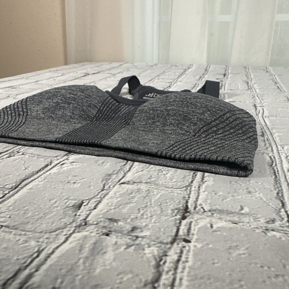BCG Women’s Low Support Molded Cup Sports Bra size Small Grey Gray Removable Pad - Picture 9 of 14
